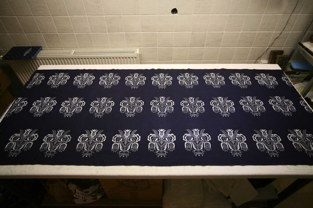 slovenská modrotlač látka